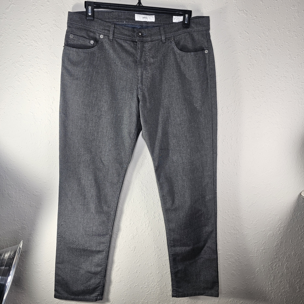 Brax Feel Good Classic Gray Men's Straight Jeans 38x32